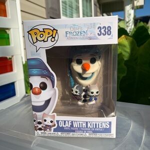 New Vaulted Funko Pop Olaf with Kittens Vinyl Pop Disney Frozen Olafs Adventures
